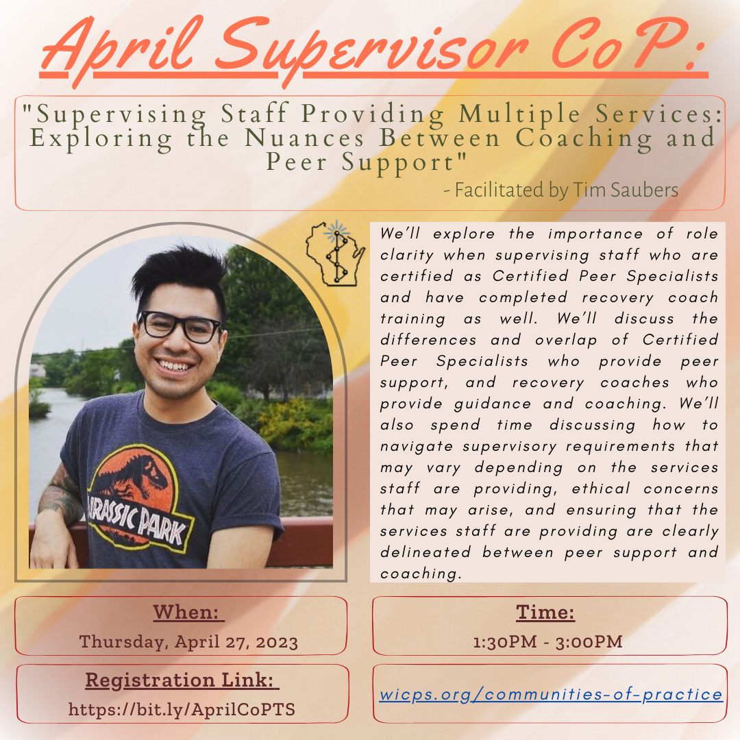 Background is a light pastel yellow/mauve/brown color. WIPSEI logo is located on center of graphic. A photo of Tim – Tim is wearing a navy Jurassic Park short sleeve shirt. Tim is wearing black glasses, smiling, has black hair and tattoos on his right arm. Tim is standing in front of a river with trees. Texts read: 
